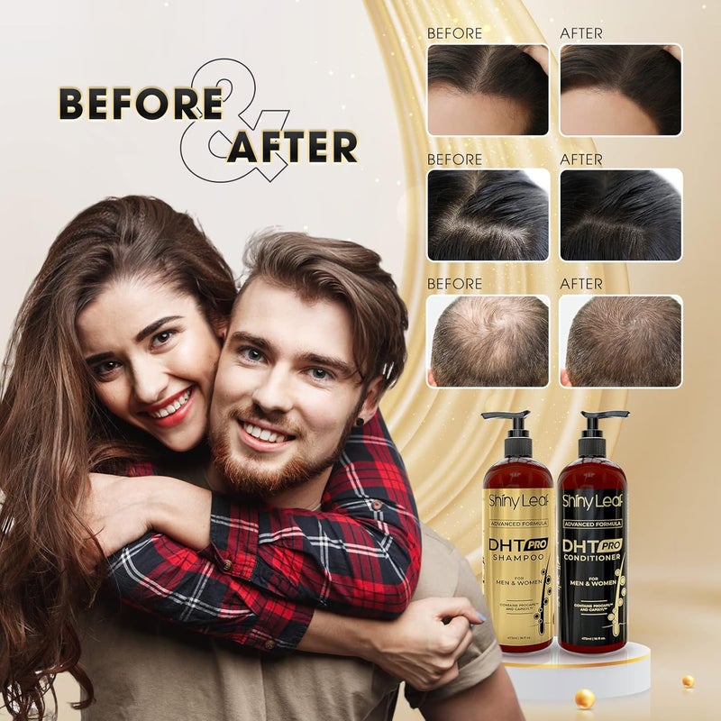 Shiny Leaf DHT Pro Shampoo Advanced Formula - Made In USA With Procapil And Capixyl, DHT Blockers And Natural Extracts, Anti-Thinning Shampoo for Men and Women, Stimulates Follicles For Thicker Fuller Hair - Image 4